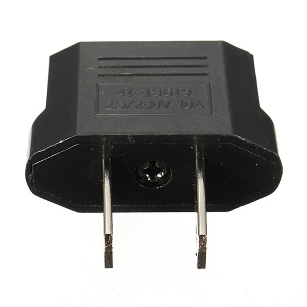 1PCS EU Euro Europe to US USA Power Jack Wall Plug Converter Travel Adapter 1PCS EU Euro Europe to US USA Power Jack Wall Plug Converter Travel Adapter